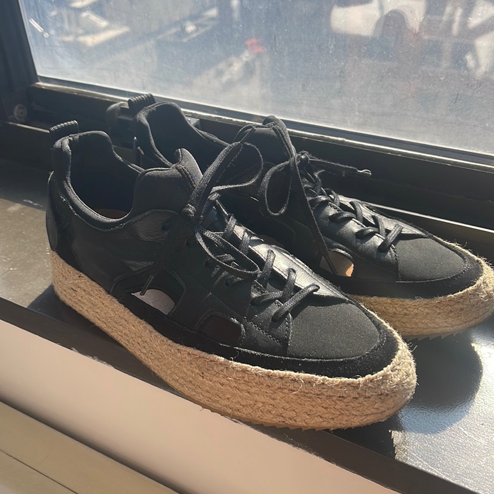 Sirla Espadrille Sneaker Pajar Canada 9.5 cutouts lace up platform